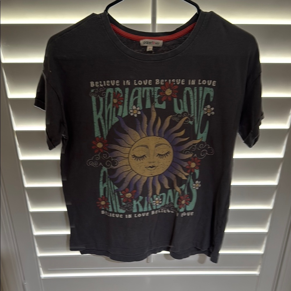 Kids Black Graphic Tee